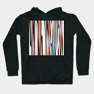 colorful abstract striped pattern Hoodie